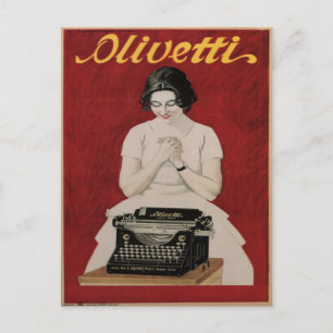 Vykort med Vintage annons-utskrift från Italien