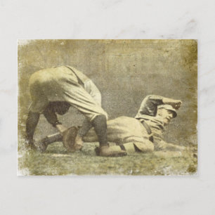 vykort med Vintage Baseball-utskrift