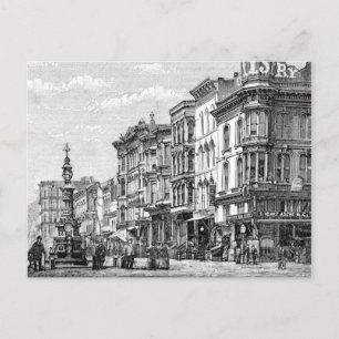 vykort med vintage bild i San Francisco