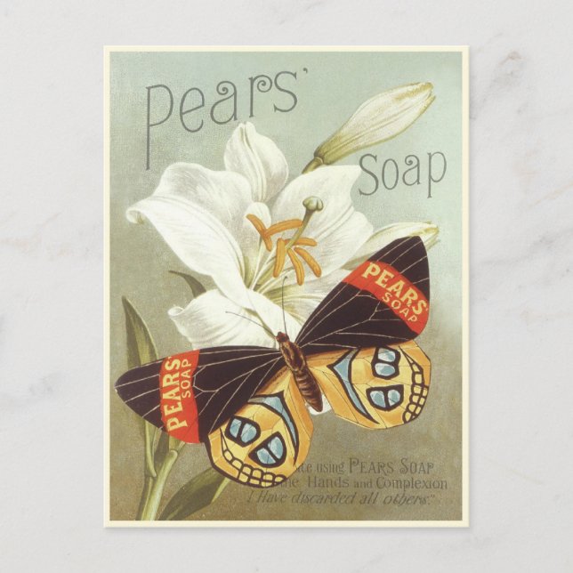 Vykort med Vintage Pears Soap Skriv ut (Framsida)