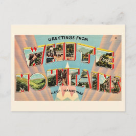 Vykort med Vita bergen i NH