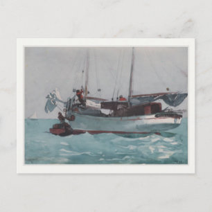 Vykort med Winslow Homer målning