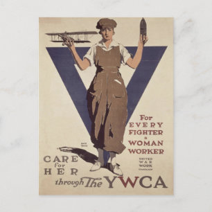 Vykort med WWII-propaganda Poster Skriv ut