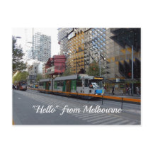 vykort Melbourne Tram
