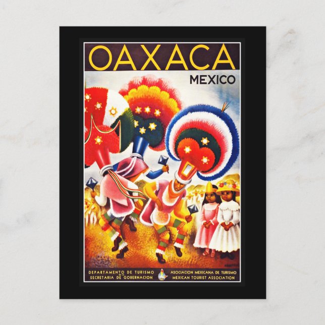 Vykort Mexico Hälsningar Vintage (Framsida)