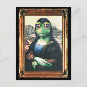 vykort Mona Lisa Frog
