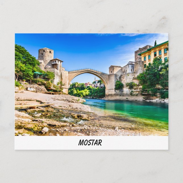 vykort Mostar (Framsida)