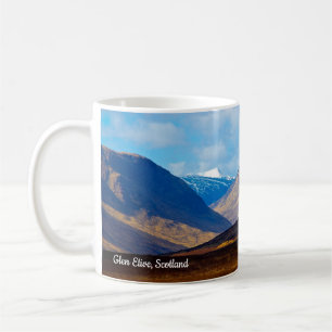 Vykort mot Glen Etive, Skottland Mugg