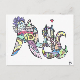 vykort: musik vykort