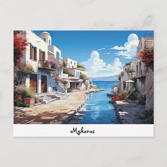 vykort Mykonos (Framsida)