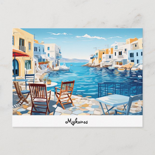 vykort Mykonos (Framsida)
