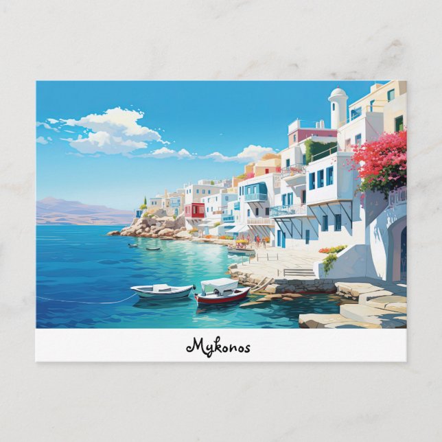 Vykort Mykonos (Framsida)