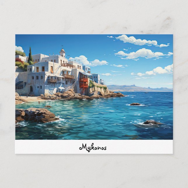 Vykort Mykonos (Framsida)