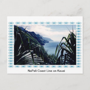 Vykort-NaPalikusten, Kauai, Hawaii Vykort