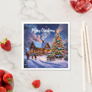 Vykort - Napkins - Festive Helgdag Pappersservett