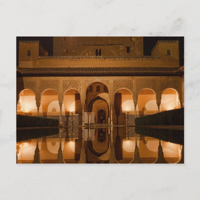 vykort Nasride Palace, Andalusien, Spanien (Framsida)