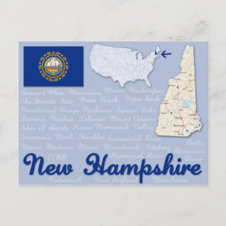Vykort "New Hampshire"