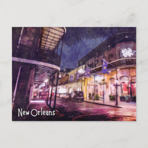 Vykort New Orleans Downtown