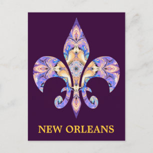 Vykort New Orleans Fleur-de-lis