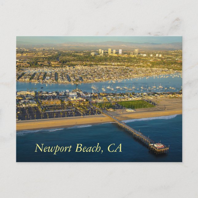 Vykort Newport Beach Kalifornien (Framsida)