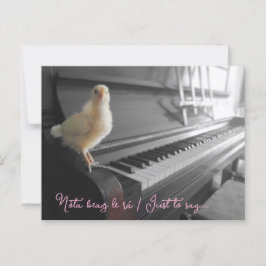 vykort Nóta beag le rá / Bara för att säga