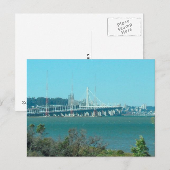 Vykort - Oakland Bay Bridge (Fram/baksida)