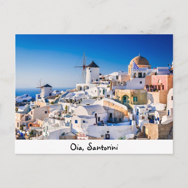 vykort Oia Santorini (Framsida)