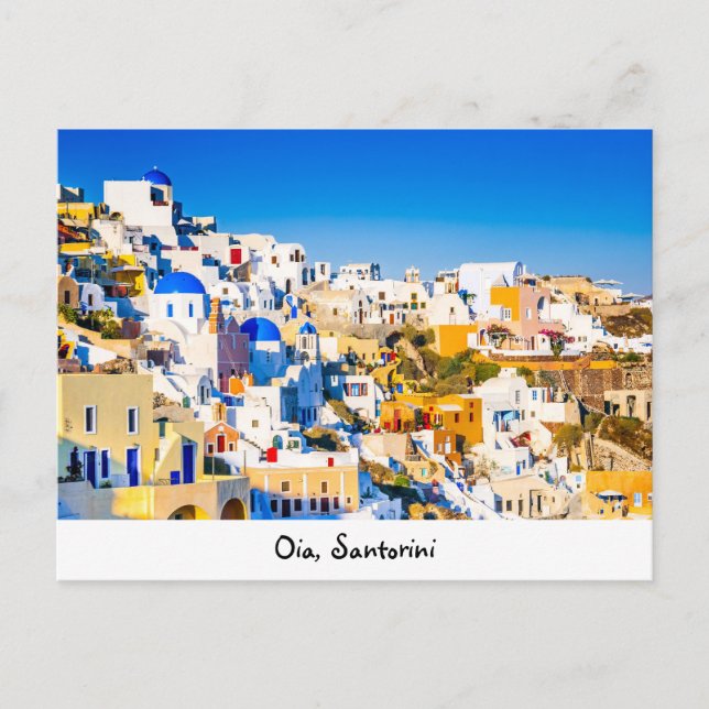vykort Oia Santorini (Framsida)