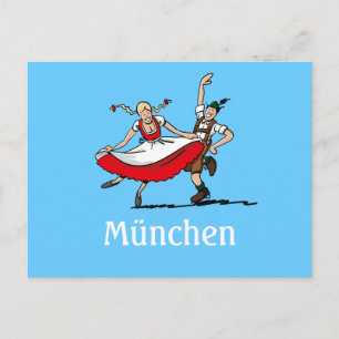 Vykort ÖL FESTIVAL München Dansande Par