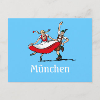Vykort ÖL FESTIVAL München Dansande Par