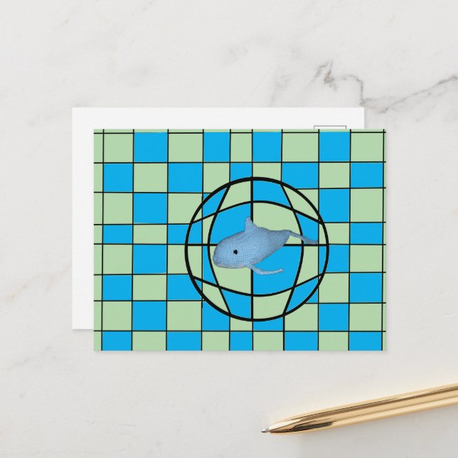 Vykort - optisk bild och val (Fram/Back In Situ)