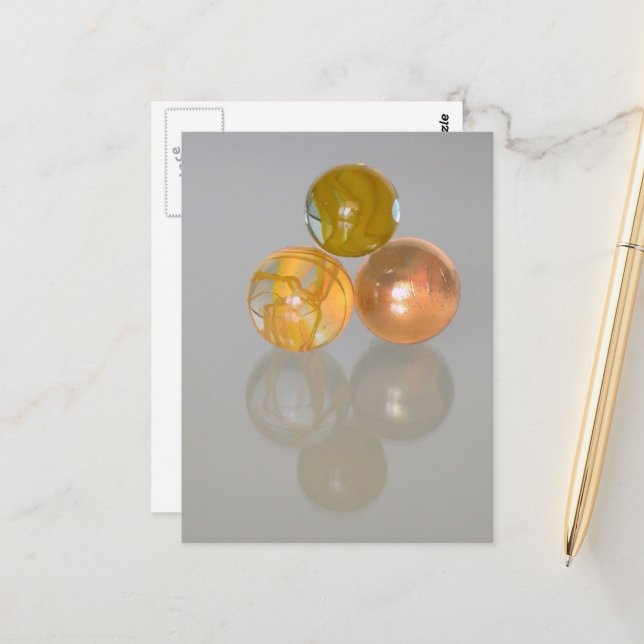 Vykort - orange kulor (Fram/Back In Situ)