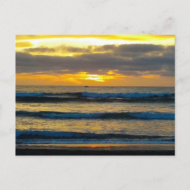 Vykort över solnedgång i Belize (Framsida)