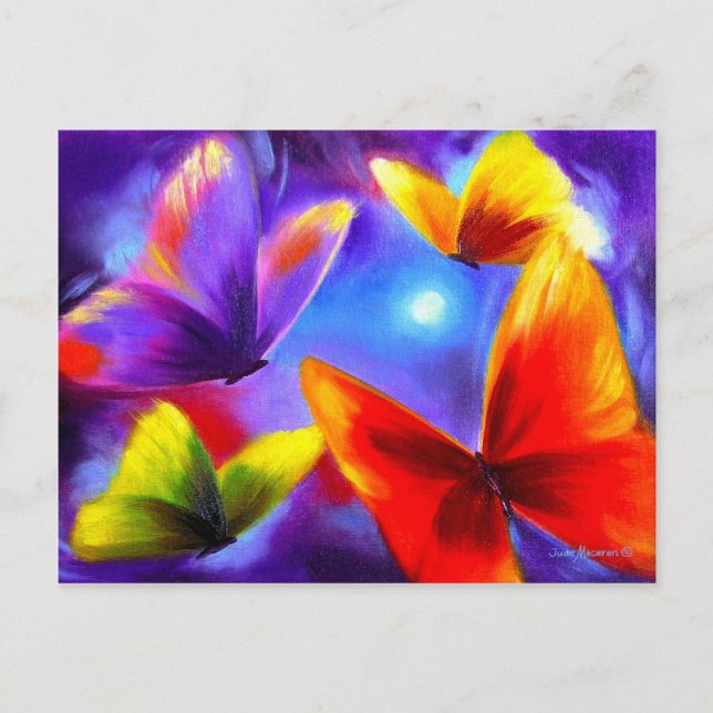 vykort Parad för färgning av smöroljor (Framsida)