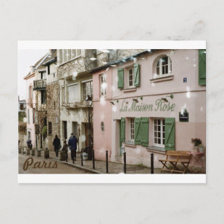 vykort, Paris Monmartre Vykort