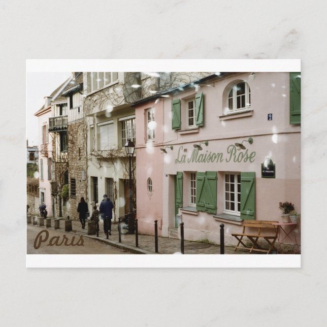 vykort, Paris Monmartre Vykort (Framsida)