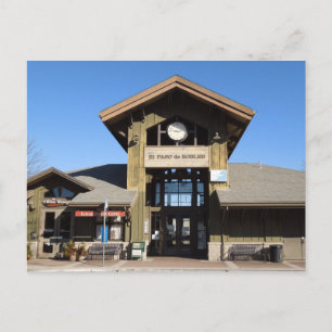 Vykort: Paso Robles järnvägsstation på vintern Vykort