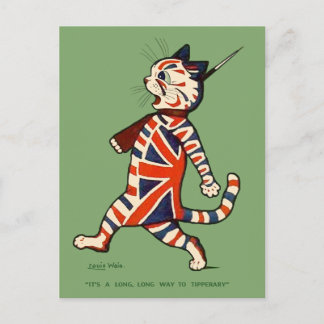 vykort: Patriotisk katt Vykort