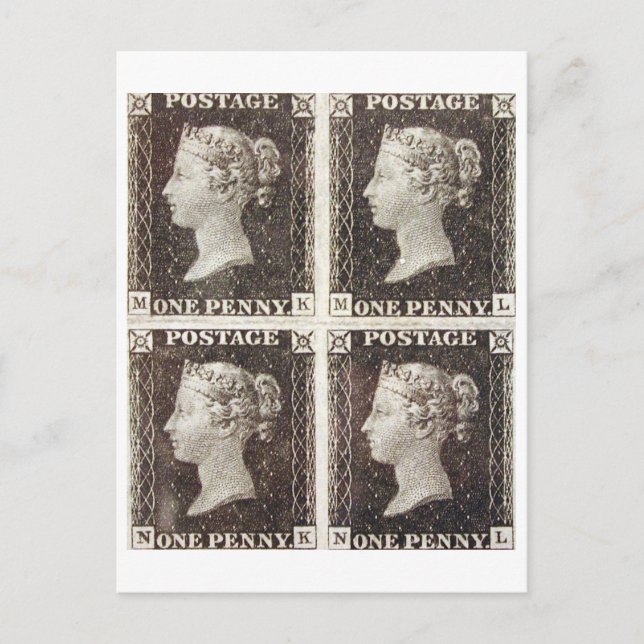 Vykort - Penny Black Frimärken (Framsida)