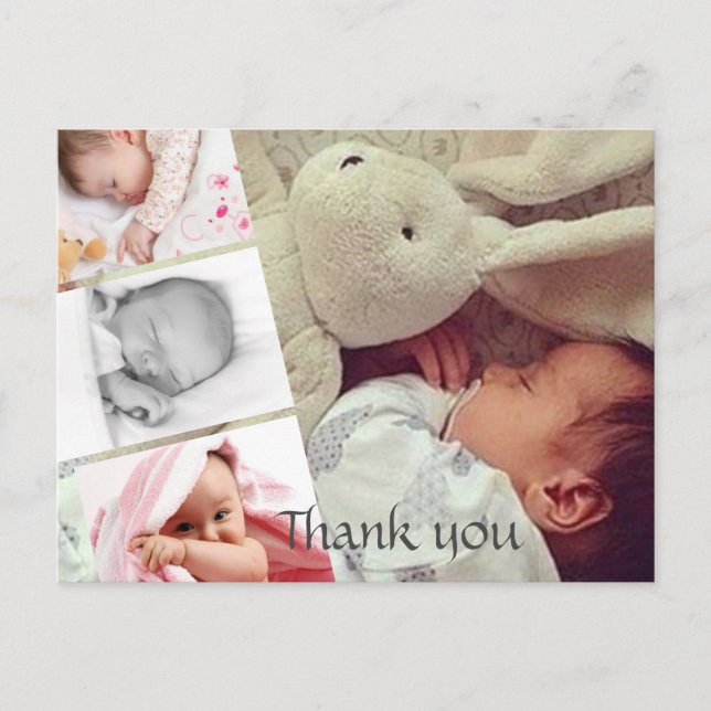 Vykort - Personligt tack foto (Framsida)