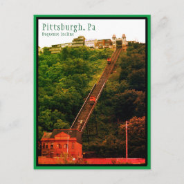 vykort Pittsburgh-Incline-Colorful-Photo