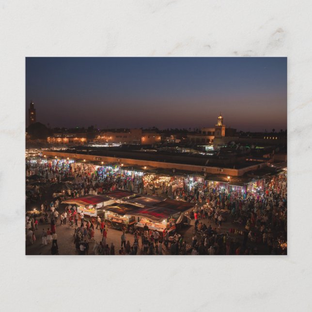 Vykort Plats Jemaa el-Fna - Marrakech - Marocko (Framsida)