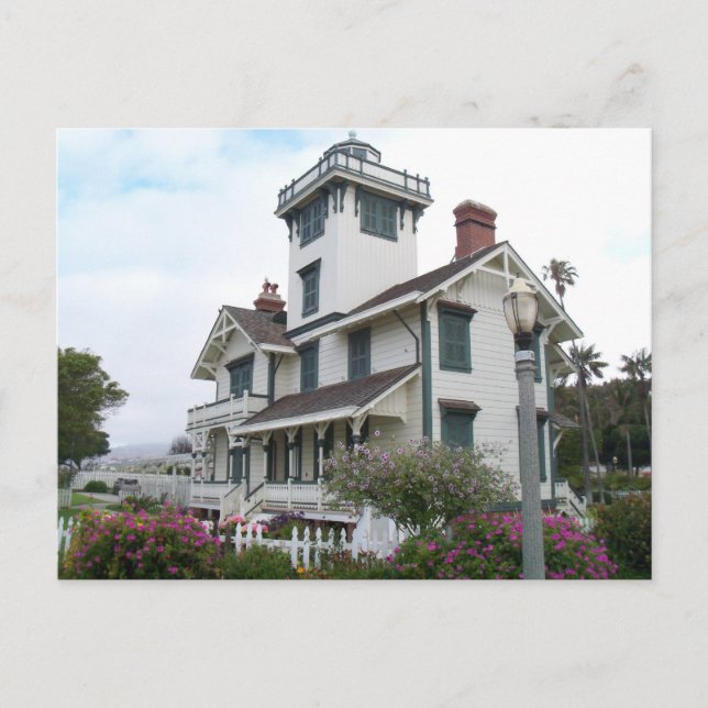 vykort Point Fermin Lighthouse San Pedro CA Park (Framsida)