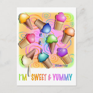 vykort - poppkonst ICE CREAM CONS