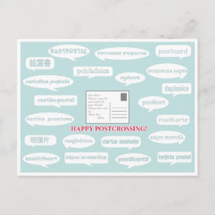 Vykort ’Postcross Speechbubbles’