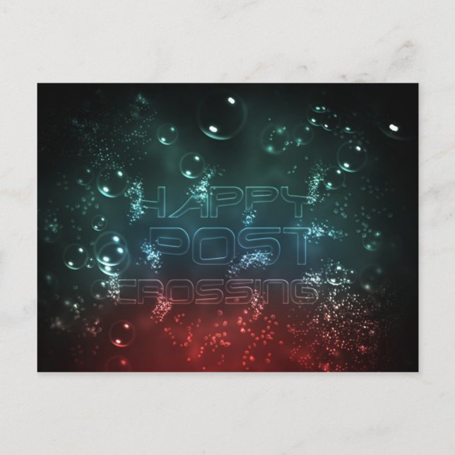 vykort ’Postkorsning under vatten’ (Framsida)