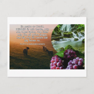 Vykort - Psalm 23: 1-2