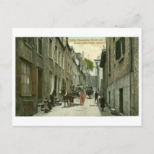 vykort, Quebec City, Little Chamort Street Vykort