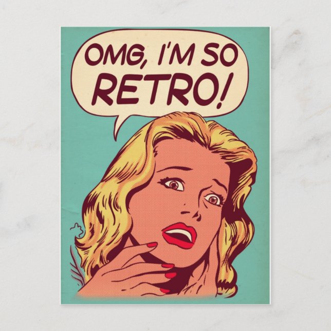 vykort, retro,kvinnor vykort (Framsida)