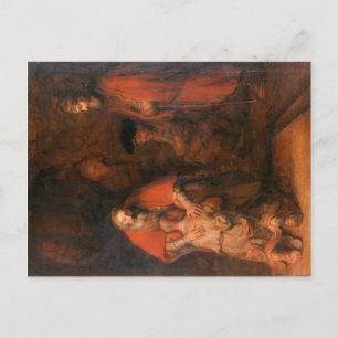 Vykort Retur av prodigal Son Rembrandt